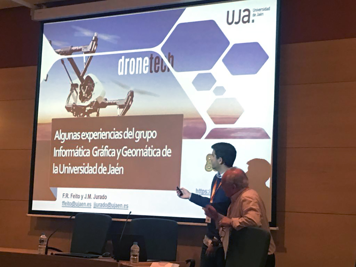 Investigadores de la UJA mostraron su experiencia en Geotech-Dronetech 2019